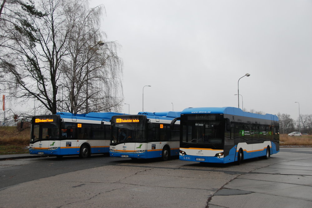Předmětem nákupu by měl být prototyp elektrobusu ELECTRON. Na snímku je zachycen ve společnosti autobusů Solaris Urbino na konečné Opavská v Porubě. (foto: Libor Hinčica)