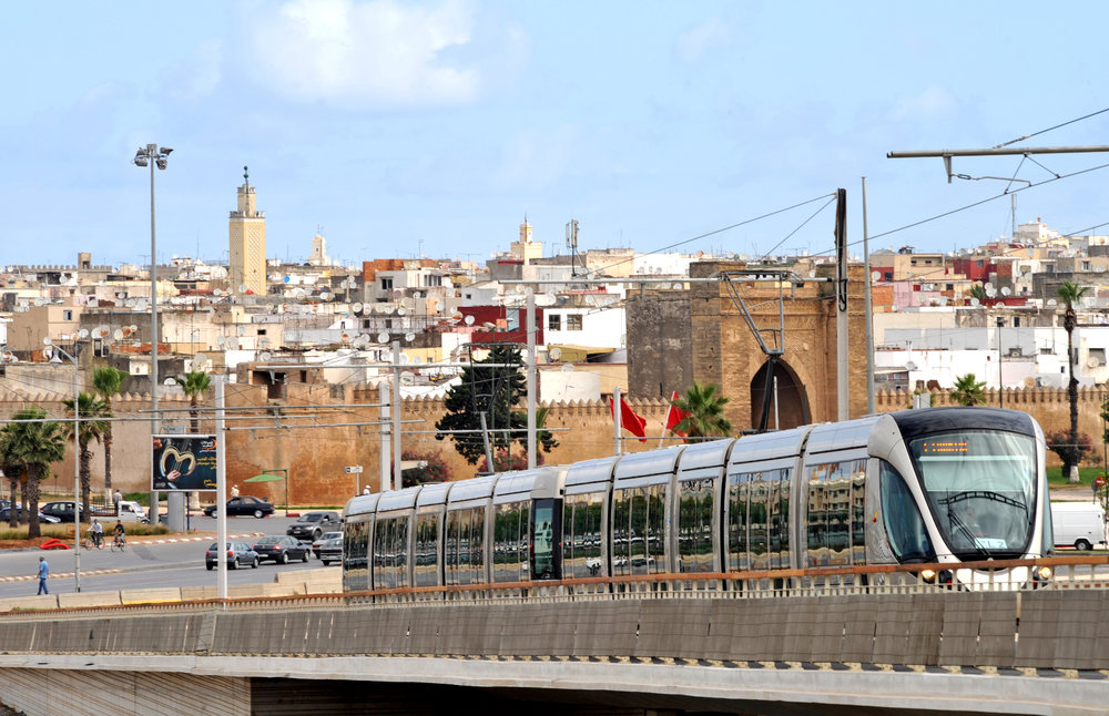 Tramvaje Alstom Citadis v marockém Rabatu. (foto: Alstom)