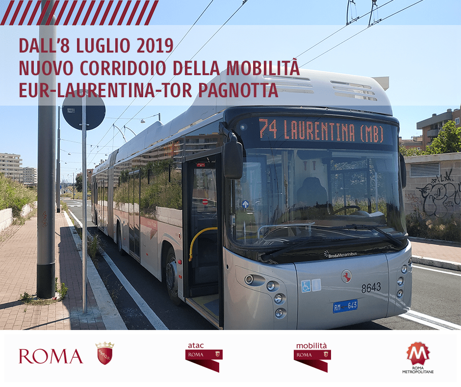 Zřejmě jediná dostupná oficiální fotografie, která lze v souvislosti se zavedením trolejbusů na novém BRT koridoru nalézt. (foto: Roma Capitale)