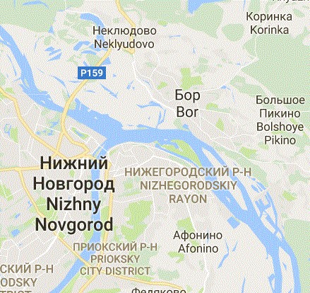 Popsat správně polohu pátého největšího města není snadné, proto pro jistotu nabízíme malý výřez z mapy. (zdroj: Google Maps)