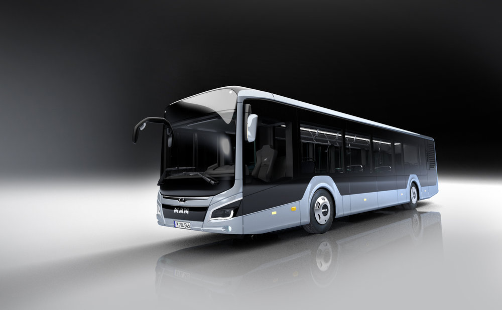 Levý pohled na nový MAN Lion's City. (foto: MAN Truck & Bus)