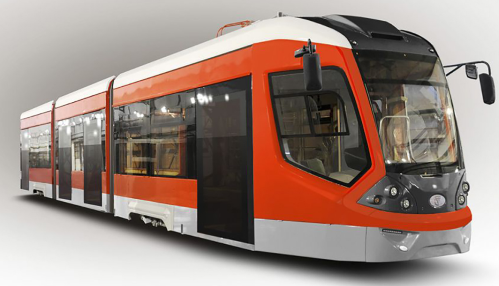 Vizualizace nové tramvaje 71-922, jež by měla zamířit do Jevpatorije.