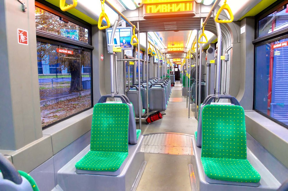 Interiér tramvaje pro Lvov. (foto: Electron)