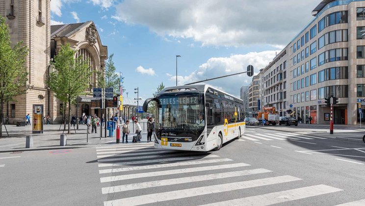 Elektrobus dopravce Sales-Lentz. (foto: Volvo Buses)