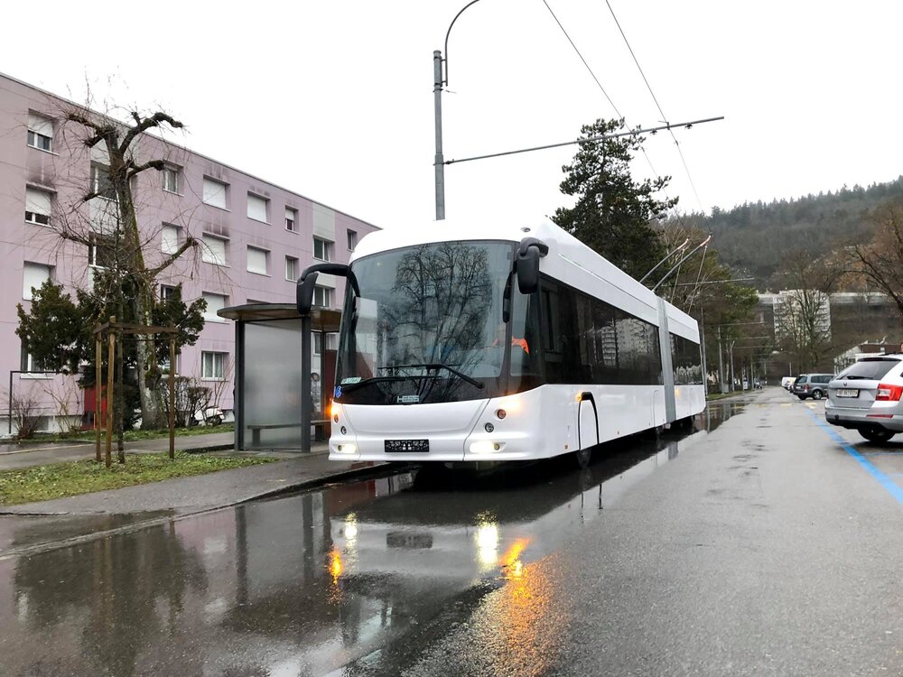 Švýcarská kvalita má namířeno do Itálie. Na březnových snímcích první z trolejbusů pro Veronu. (foto: 4x William Dos Santos Lopes)