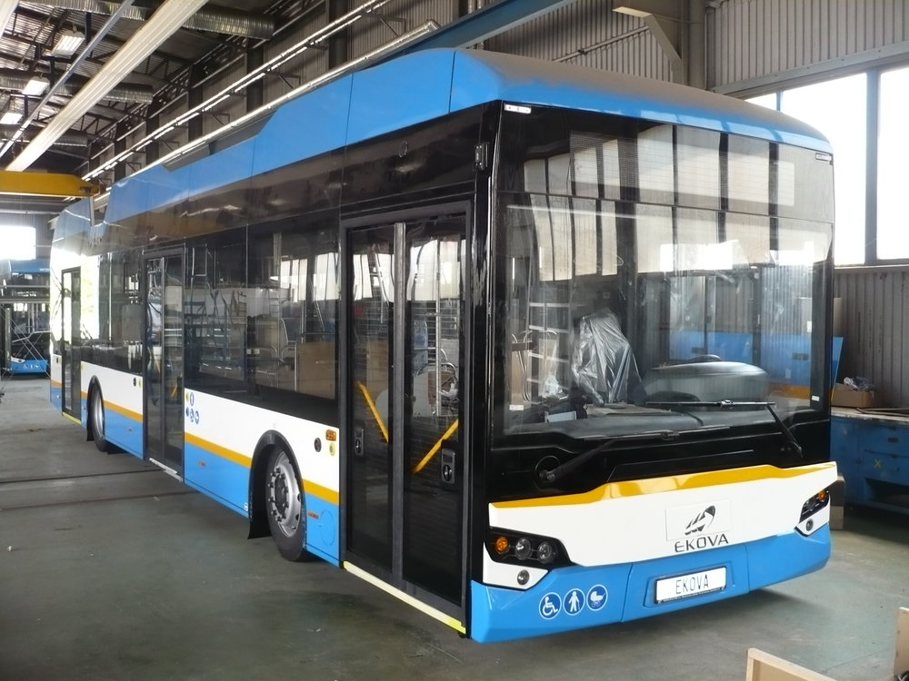 Ekova Electron 12T - nový trolejbus, jenž má být představen na veletrhu Czech Raildays. (foto: Ekova Electric)