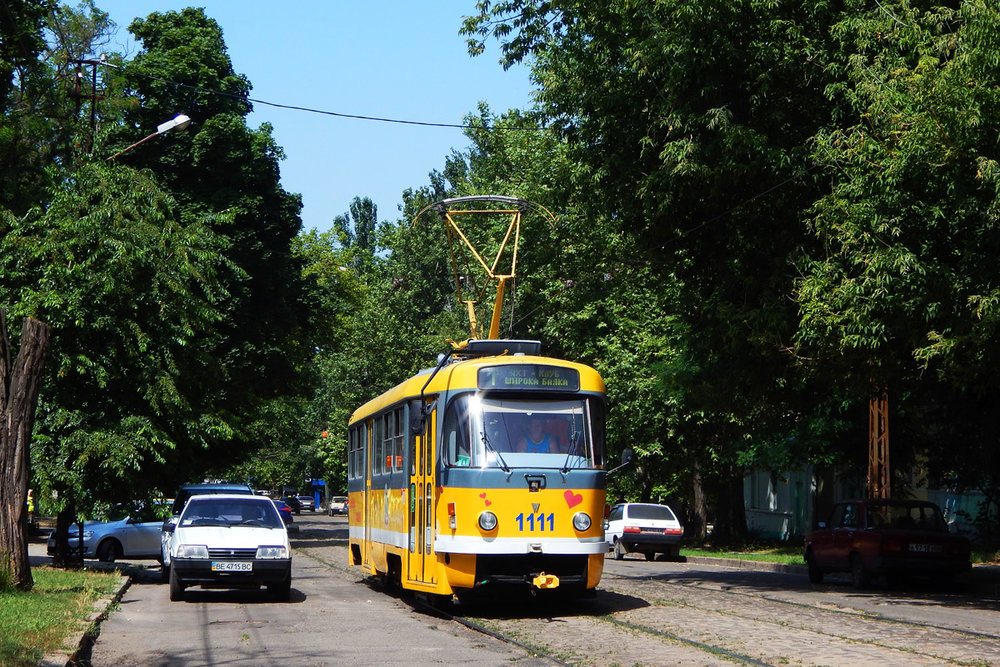 Ex-plzeňský vůz ve městě Mykolajiv na snímku z roku 2016. (foto: Petr Bystroň)