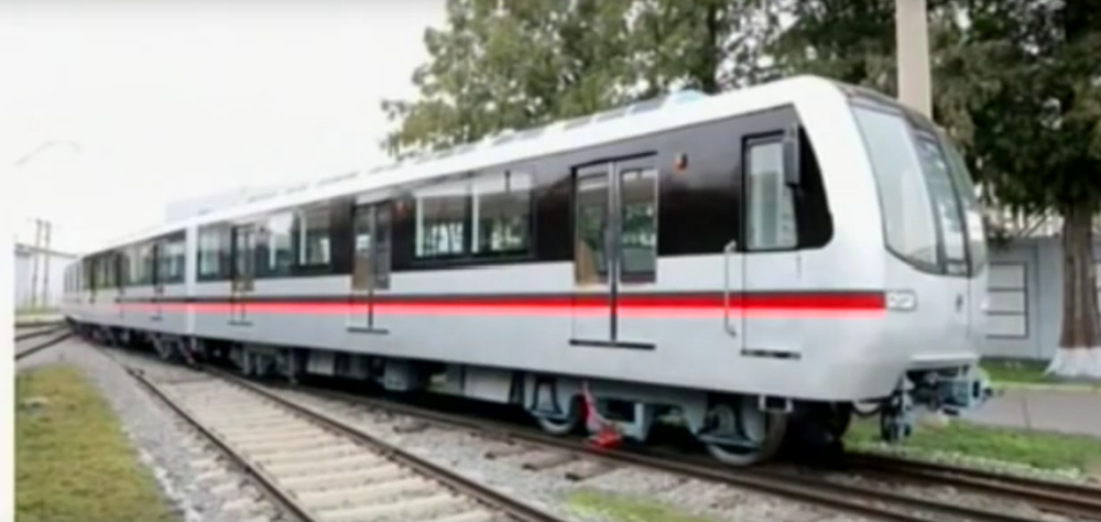 Propagační snímek jednotky metra severokorejské produkce. (foto: KCNA)