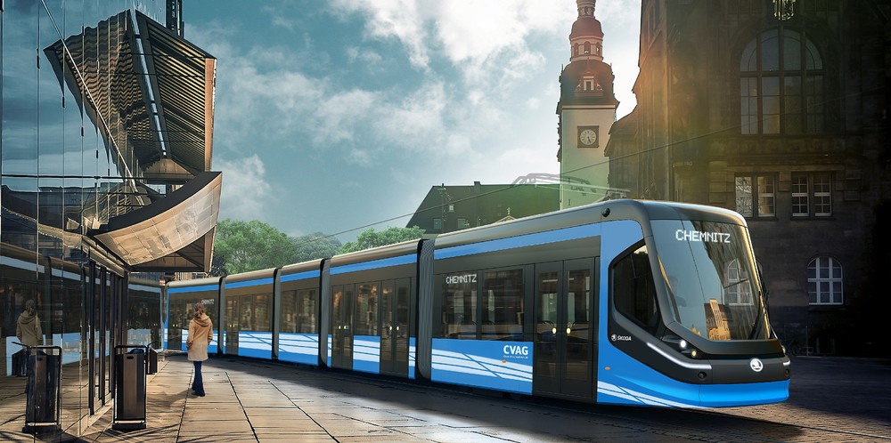 Vizualizace tramvaje Škoda ForCity Classic pro Chemnitz. (foto: Škoda Transportation)