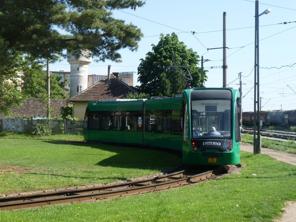 Tramvaje Imperio v Aradu. (zdroj: Wikipedia.ro)