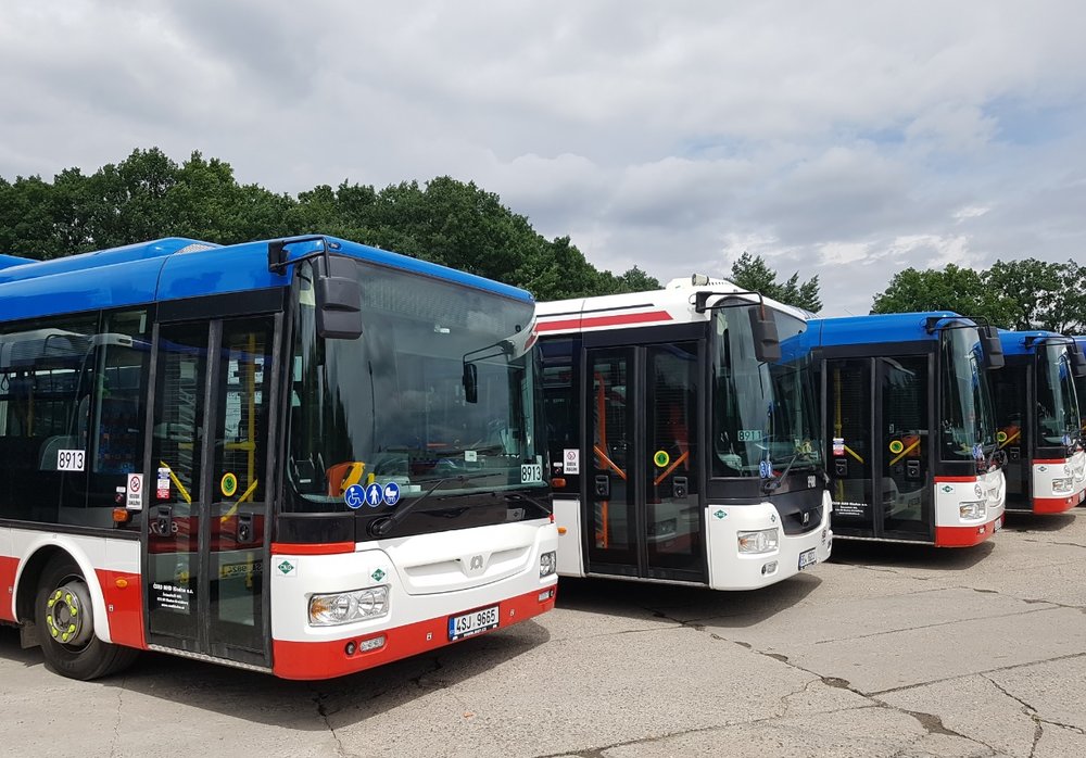 Autobusy SOR NB 18 CITY pro MHD v Kladně. (foto: ČSAD MHD Kladno)