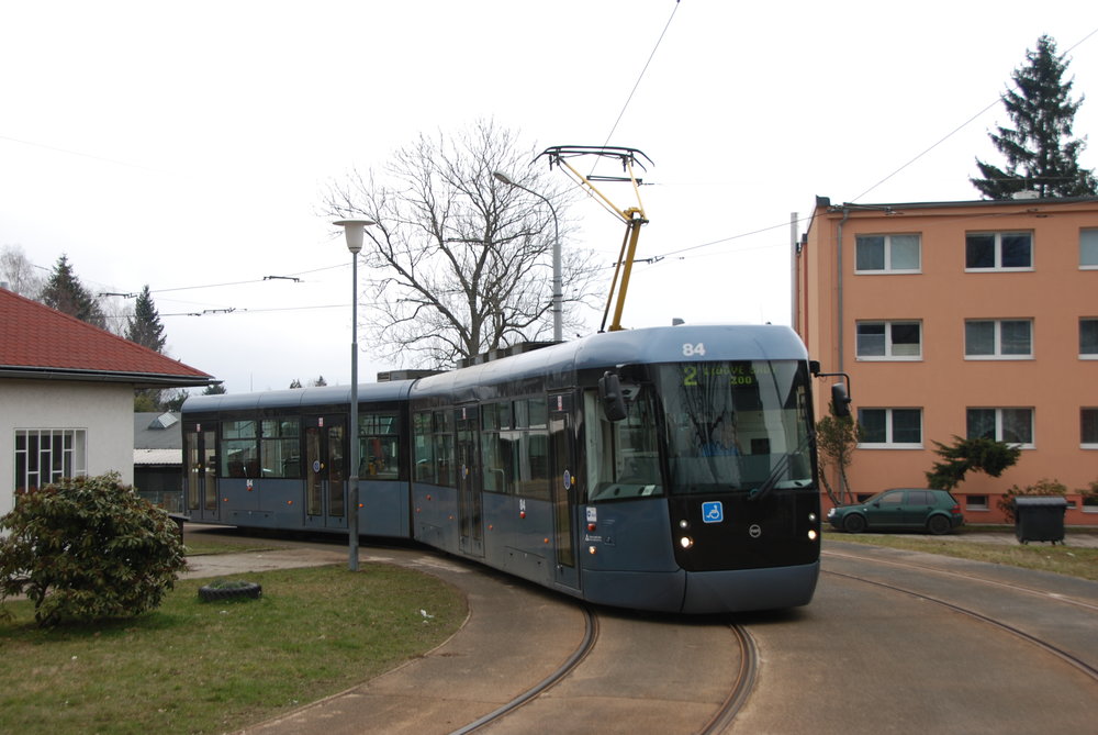 Prototyp tramvaje EVO2 v Liberci. (foto: Libor Hinčica)