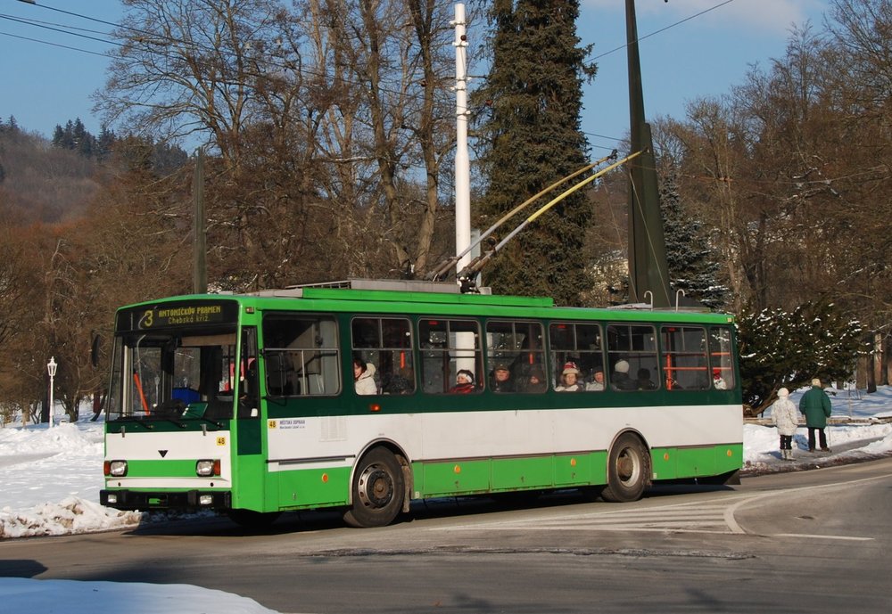 Ex-plzeňský vůz ev. č. 439 sloužil v Mariánských Lázních pod ev. č. 48 v letech 2012 až 2014. Dnes se nachází v ukrajinském Žytomyru. (foto: Libor Hinčica)