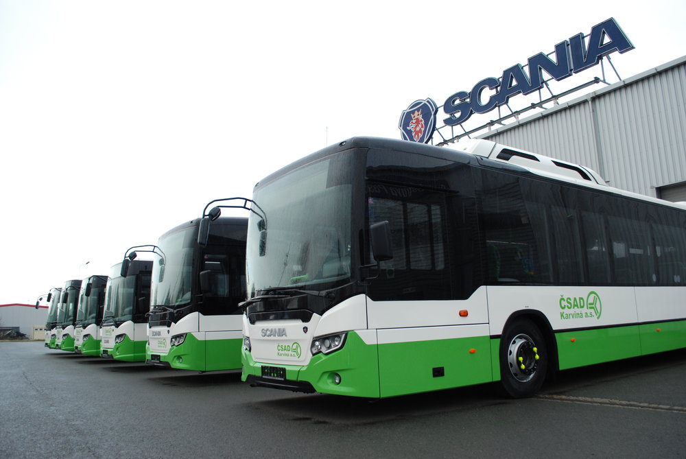 Nové autobusy Scania pro skupinu 3ČSAD. (foto: Libor Hinčica)