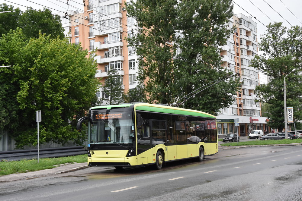 Jeden z 12 vyrobených trolejbusů Electron ve Lvově v červnu 2018. (foto: Libor Hinčica)