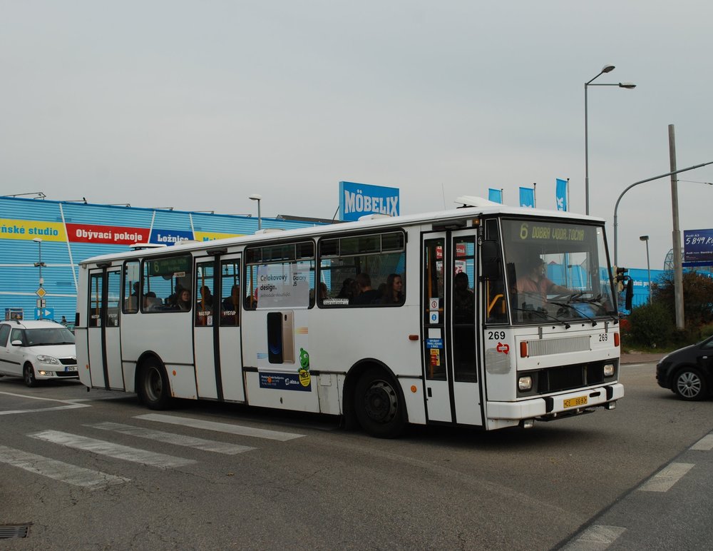 Karosa B 732 českobudějovického DP ev. č. 269 na lince č. 6 v září 2017. (foto: Libor Hinčica)