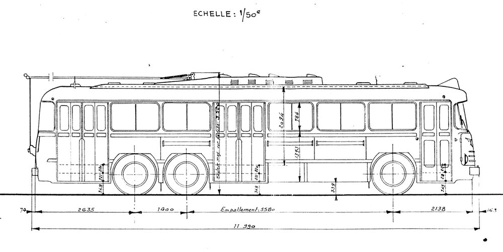 Výkres vozu typu VA3 B2. (zdroj: sbírka Rolanda le Corffa)
