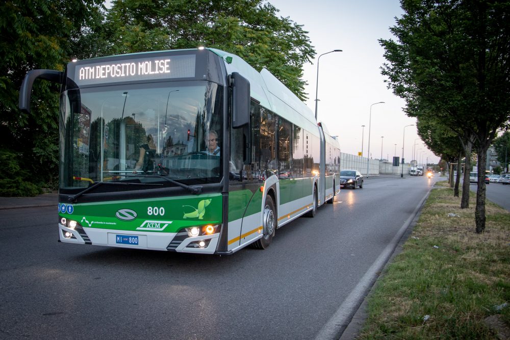 První z 80 nových Trollin pro Milán. (zdroj: Sustainable-bus.com)