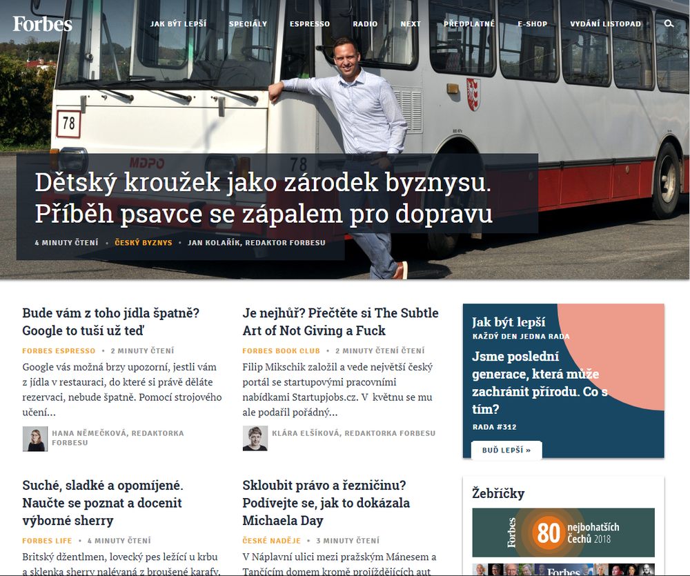 Opavská “čtrnáctka” se dostala i na Forbes.