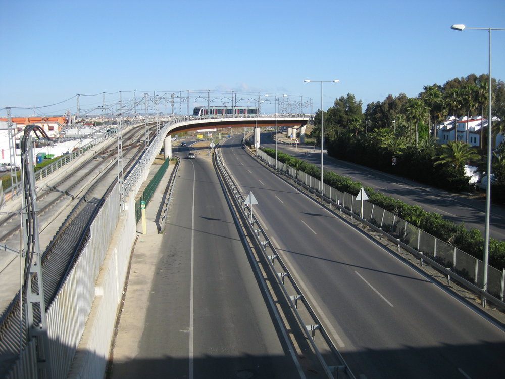  Jedna ze čtyř tramvají Urbos 2 roku 2014, již ne tramvajové trati, ale na trati místního metra. (foto: Miguel Cano López-Luzzatti) 