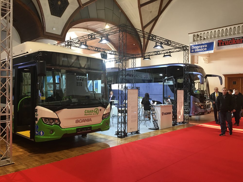 Expozice Scanie na veletrhu Czechbus 2017. (foto: Scania Czech Republic)