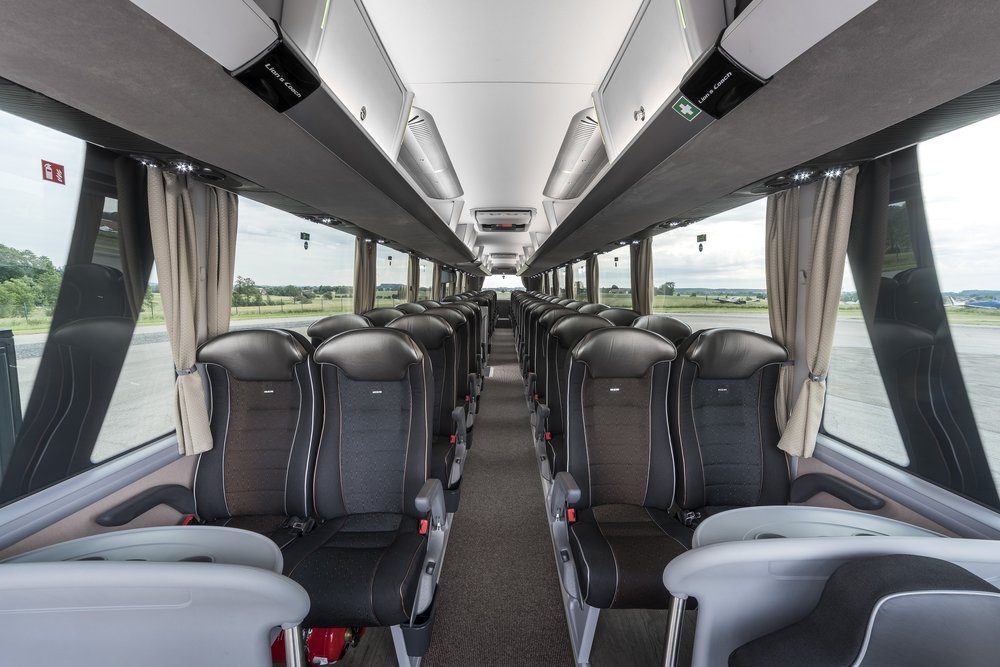 Pohled do interiéru nového MAN Lion's Coach. (foto: MAN Truck & Bus)