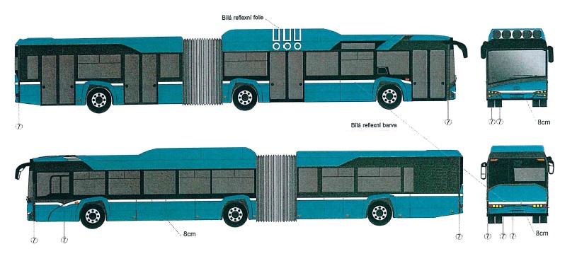 Nová Urbina budou dodána v nové barevné kombinaci. (zdroj: DPO a. s.)