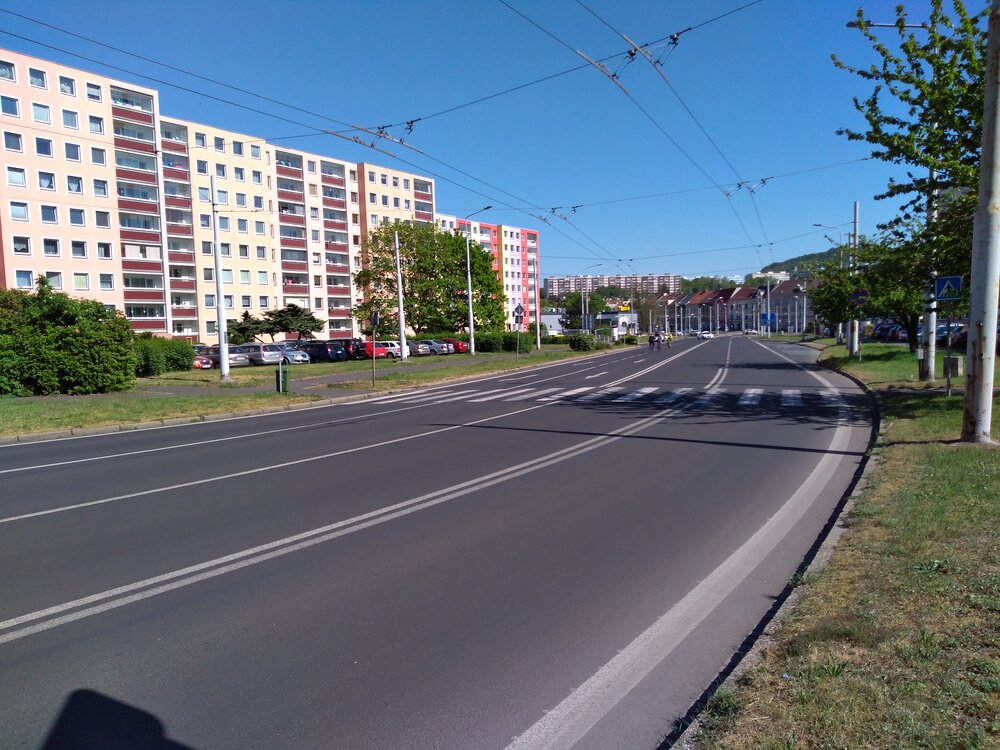  Poslední snímek z této galerie věnujeme ulici Přítkovská, a to pohledu ve směru do centra. 