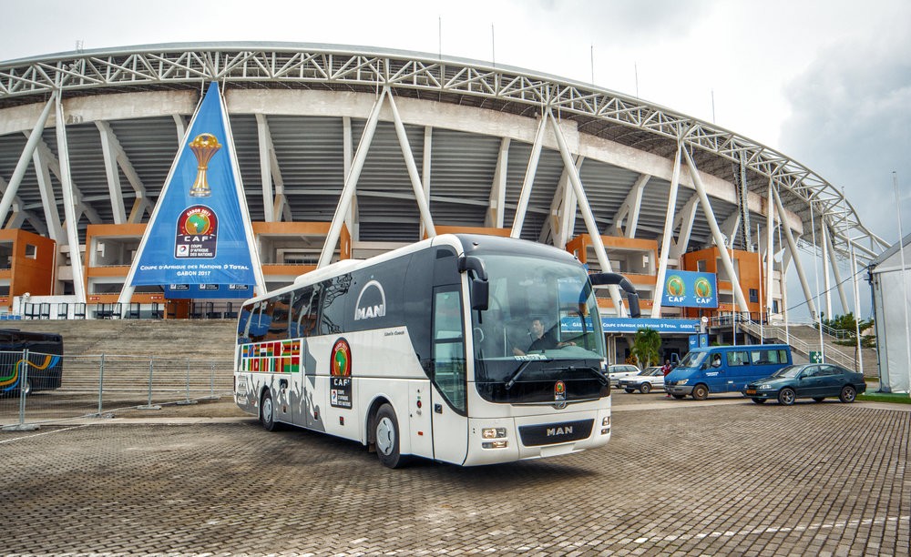 Autobus MAN Lion’s Coach v Gabonu při Africa Cupu. (foto: MAN Truck & Bus)