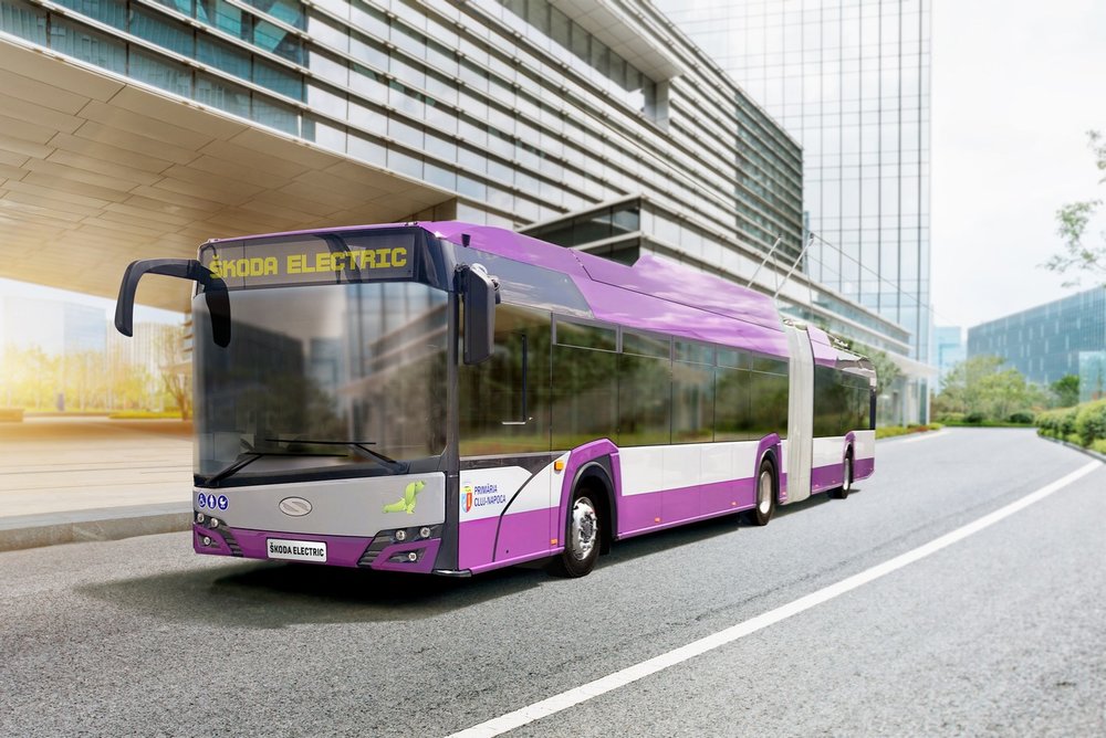 Trolejbus Trollino 18 pro rumunskou Kluž. (foto: Škoda Electric)