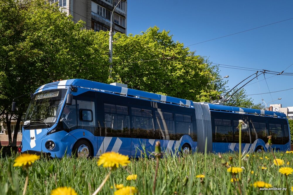 Trolejbus objevuje minské ulice a spolu s nimi i místní květenu. (foto, stejně jako snímky níže: Alexandr Ružečka)