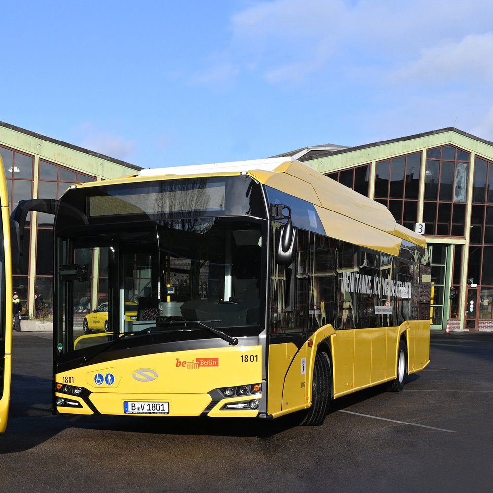 První z nových elektrobusů značky Solaris. (foto: BVG)