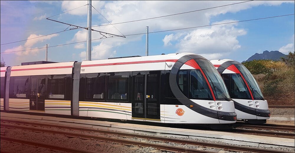 Tramvaje CAF Urbos 3 na Mauriciu. (foto:  Mauritius Metro Express)