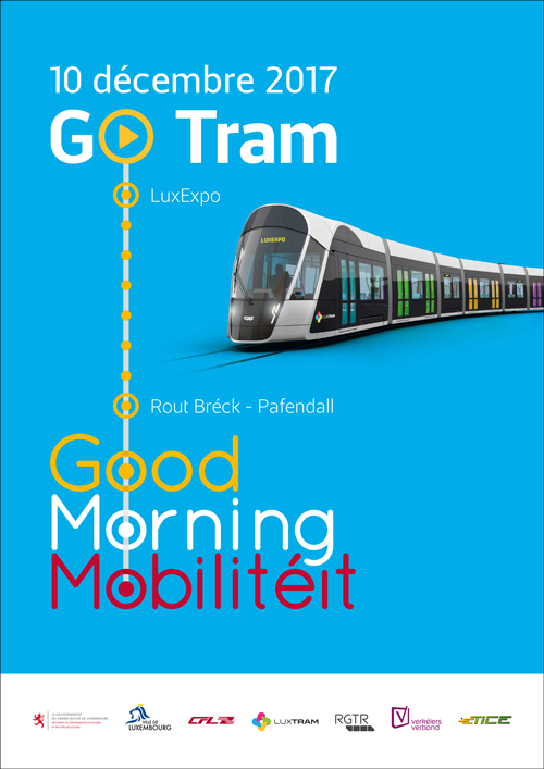 Letáček k zahájení provozu tramvají ve městě. (zdroj: LUXTRAM)