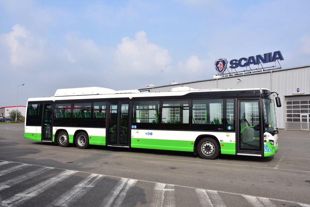 První 15m vůz Scania Citywide LE v ČR určený pro havířovskou MHD. 