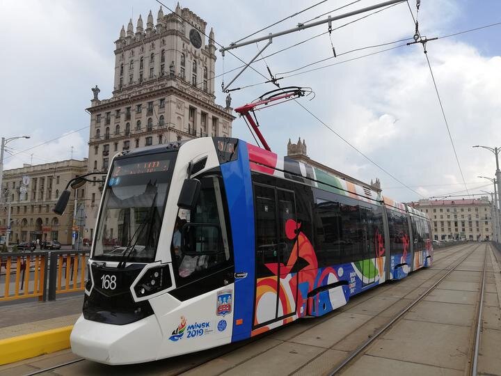 Stadler Metelica v Minsku. (foto: Viktor Voskolej / tut.by)