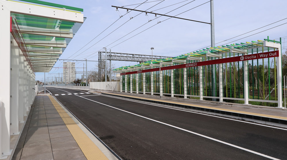 Zastávka Kennedy. (foto Patrimonio Mobilità Provincia di Rimini)