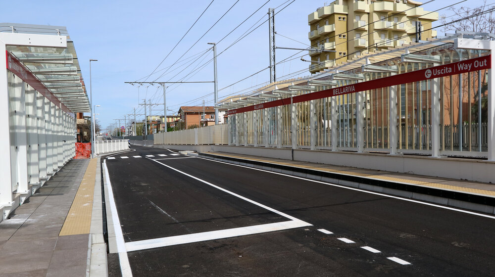 Zastávka Bellariva. (foto: město Rimini)