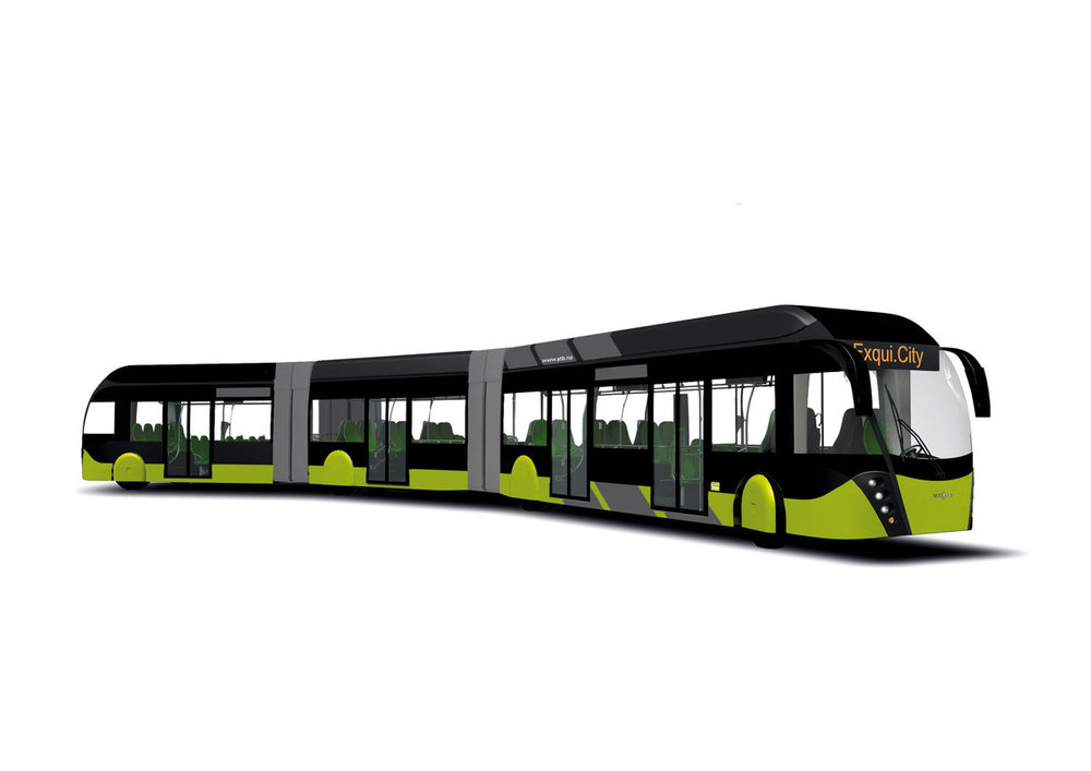 Tříčlánkový vůz Exqui.City. (foto: Van Hool)