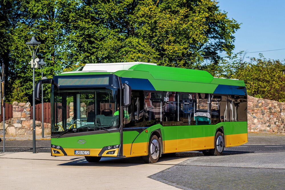 Solaris Urbino 12 electric na fotomontáži výrobce. (foto: Solaris Bus & Coach)