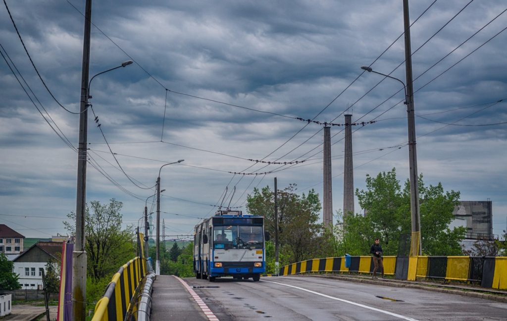 Trolejbus na cestě do centra dne 30. dubna 2019. (foto: Andrej Char’kovoj)