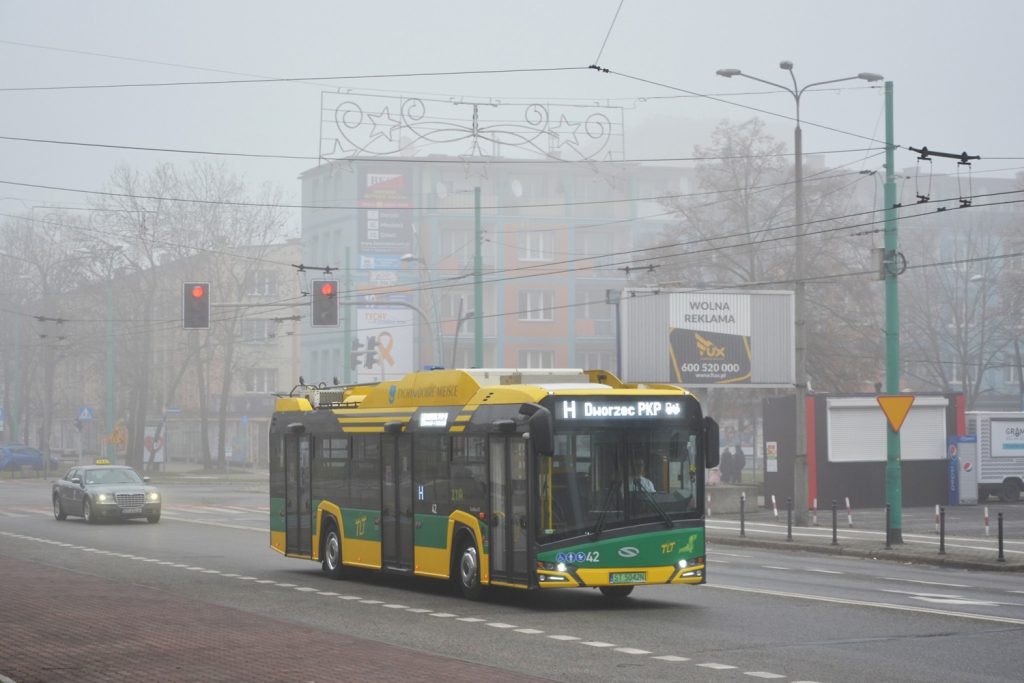 Trolejbus na lince H. (foto: Tyskie Linie Trolejbusowe)