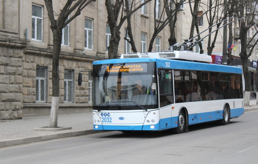 Nový trolejbus. (foto: Primăria Municipiului Bălți)