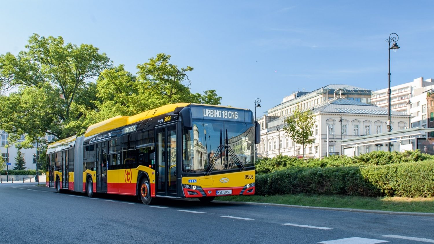 Plynový autobus Solaris Urbino 18 CNG dopravce MZA Warszawa. (foto: Solaris Bus & Coach)