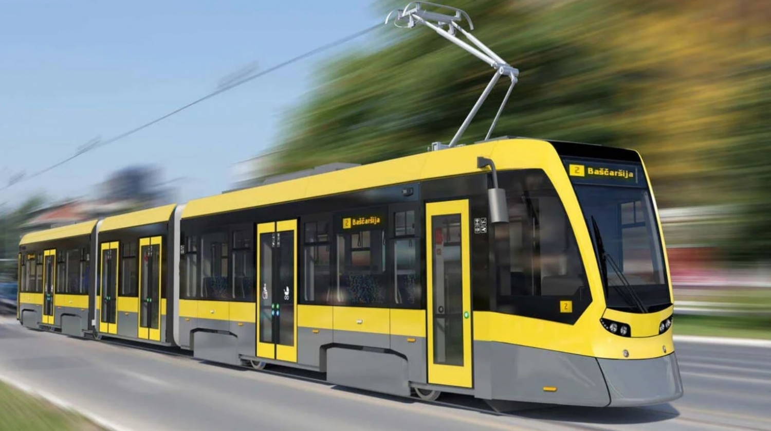 Design tramvaje pro Sarajevo a její technické řešení, alespoň tedy dle zveřejněných vizualizací, vychází z provedení vozů Tango NF2 pro Ostravu. (zdroj: sarajevské ministerstvo dopravy)