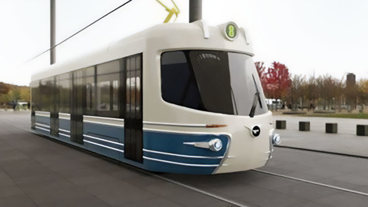 UKVZ představil koncept nové retro tramvaje