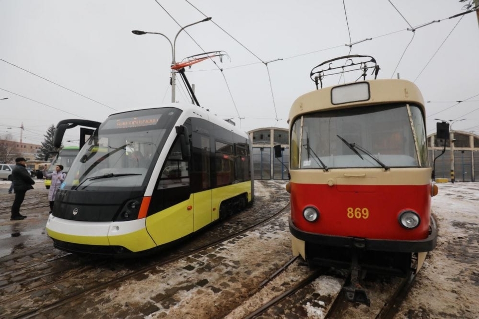 Představení nové tramvaje dne 10. 12. 2021. (foto: ukrinform.ru)