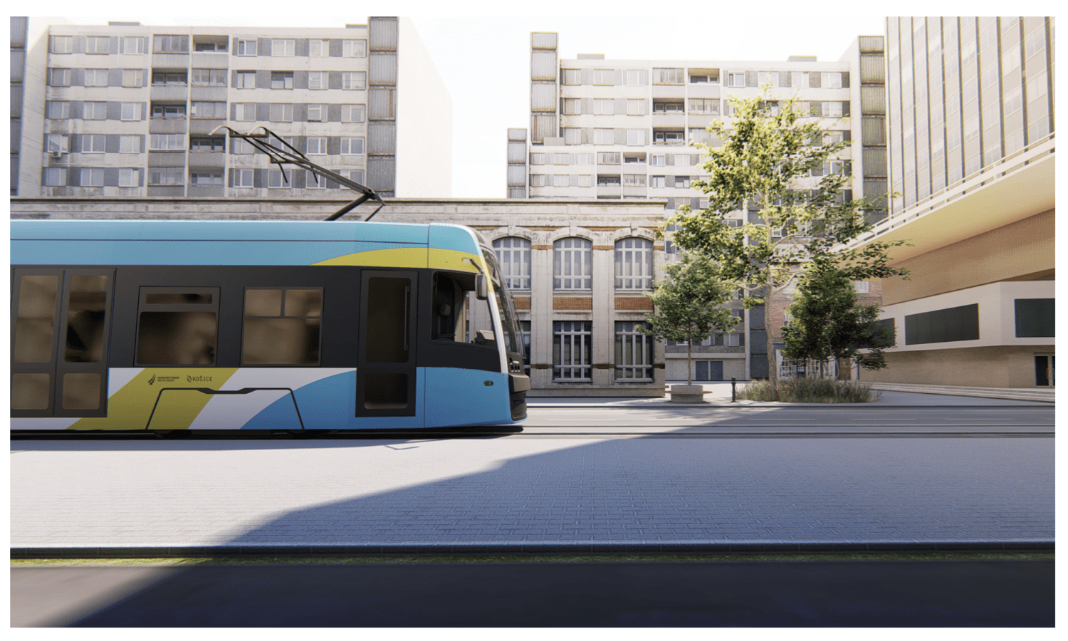 PESA nabídla do Košic jako do prvního města své nové řešení tramvají Twist se zvýšeným počtem bezbariérově přístupných míst. (foto: PESA)