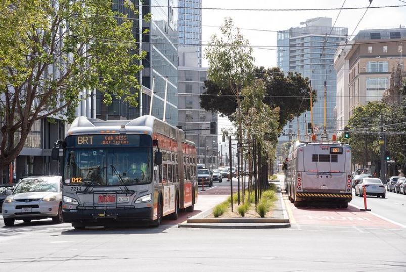 Trolejbusový BRT koridor v San Franciscu se otevírá