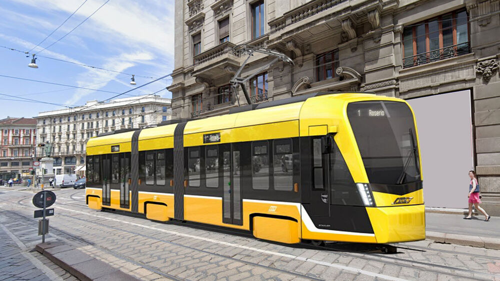 Vizualizace možné podoby budoucích tramvají. (zdroj: MilanoToday) 